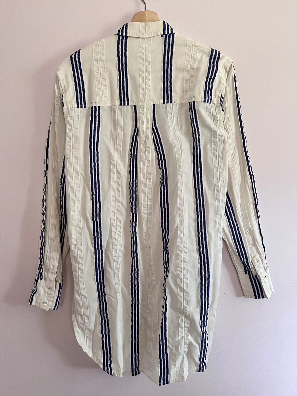 Boden Longline Striped Shirt - Picture 4 of 4